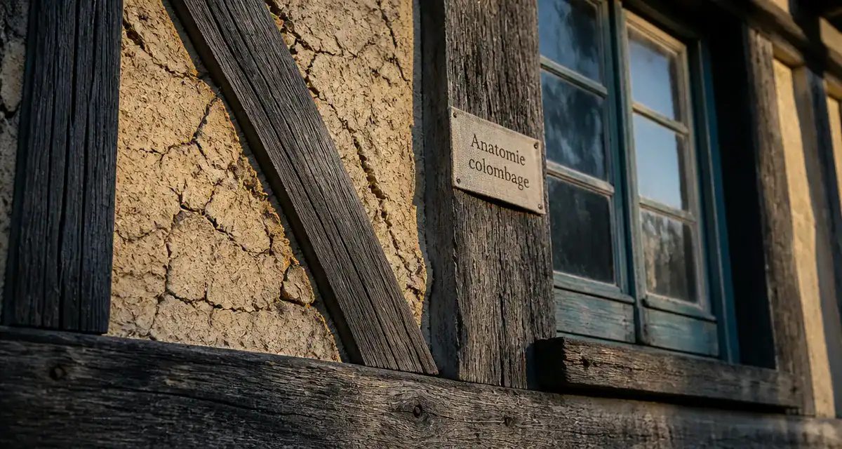 Mur colombage : façade bois et torchis