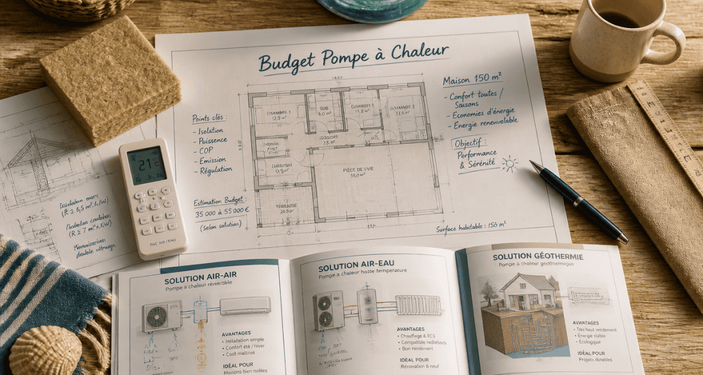prix pompe à chaleur maison 150m2 plans et schémas