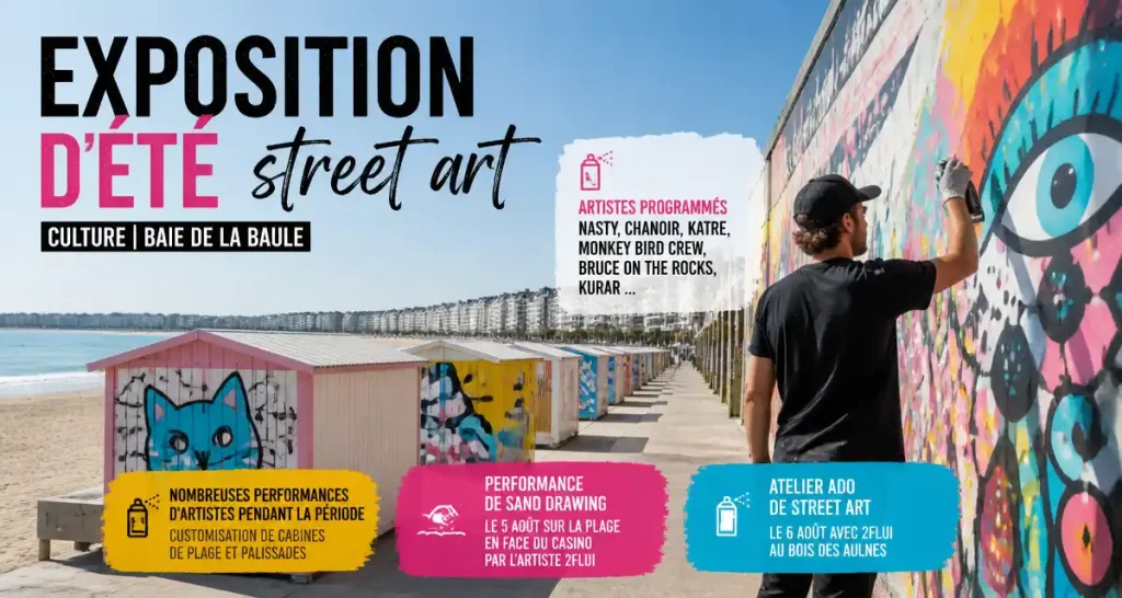 Exposition d&rsquo;été street art, Culture | Baie de la Baule