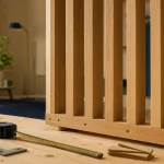 Fabriquer un claustra bois intérieur : tasseaux droits, écartement et fixation
