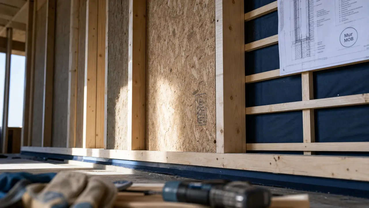 Mur à ossature bois avec OSB 12 mm et risques d’humidité