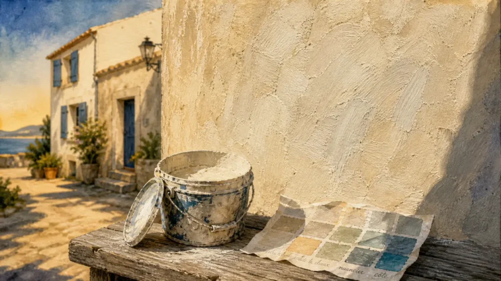 Peinture extérieure à la chaux : une façade mate, respirante et durable sur le bon support
