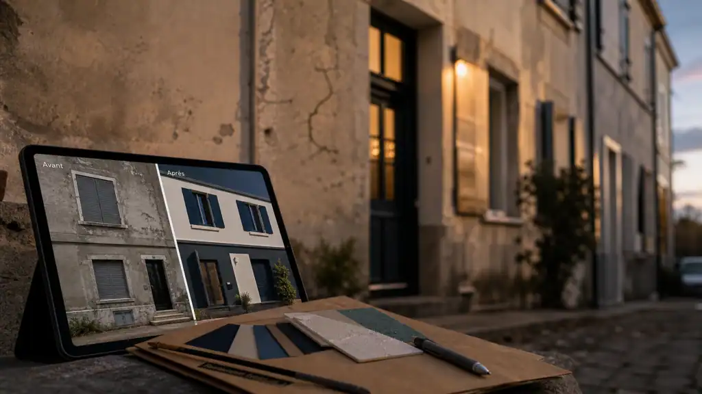 Solutions rénover ou embellir façade : enduit, bardage ou parement, avant/après ravalement