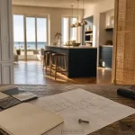 Architecte interieur la baule : rénovation et agencement intérieur, table et plan de cuisine