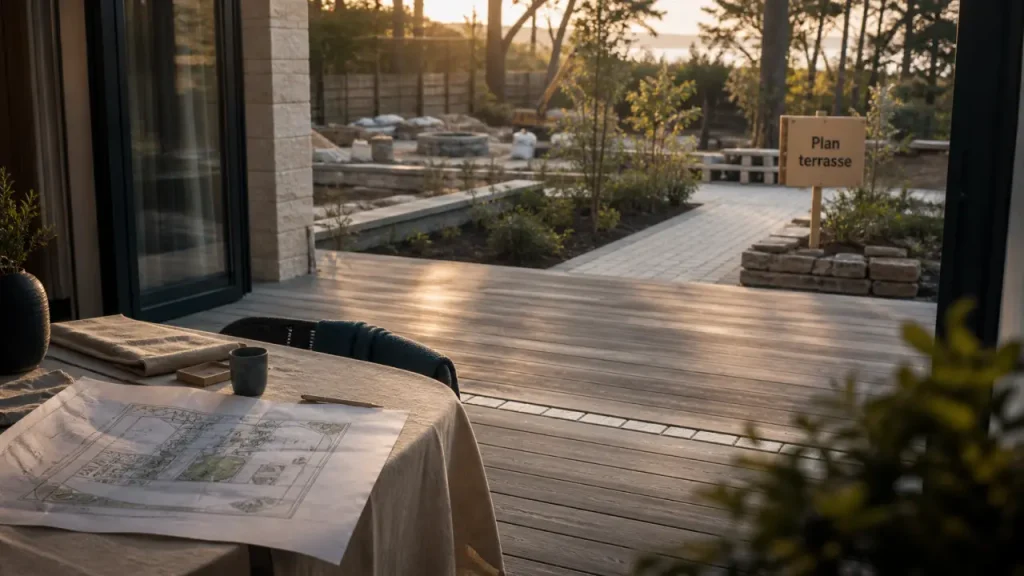 Architecte paysagiste à La Baule : terrasse, clôture, arrosage et chantier suivi