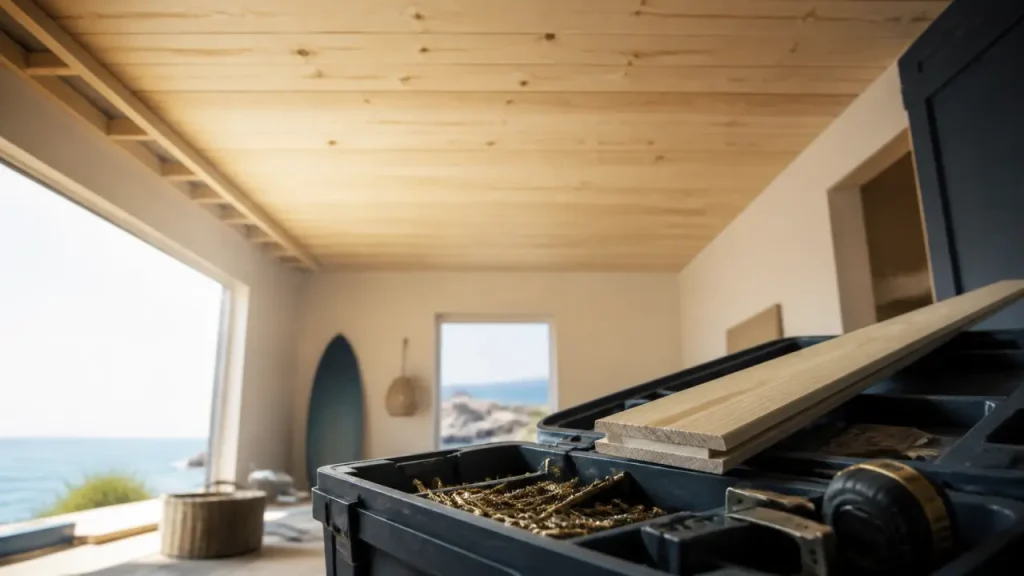 Quel lambris en bois pour plafond choisir, entre essences, profils et prix ?