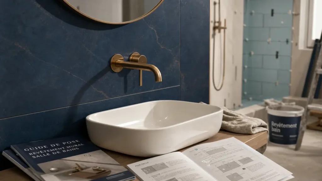 Salle de bain humide : choisir un revêtement mural étanche, facile à poser et simple à entretenir