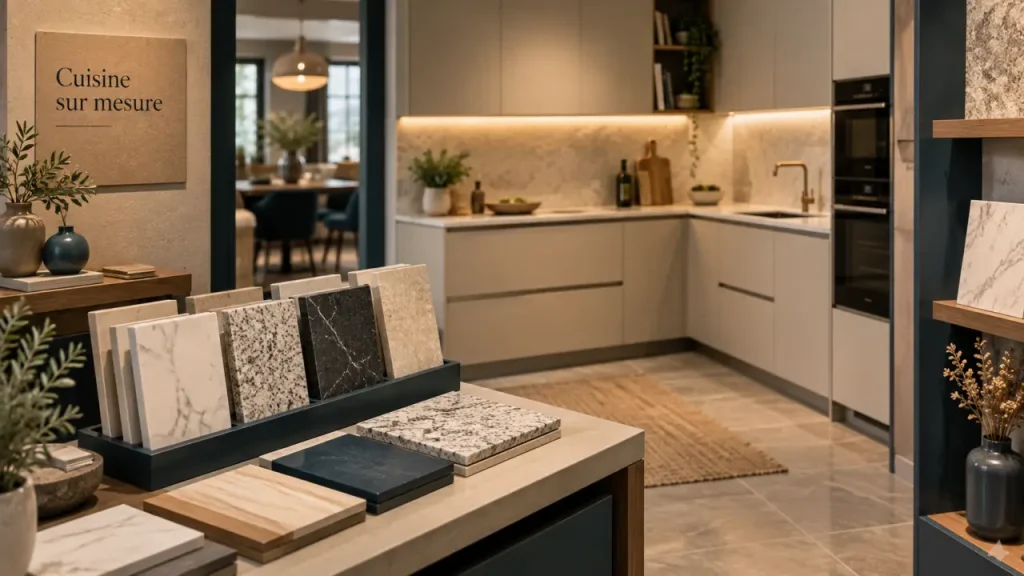 Une cuisine sur mesure à La Baule-Escoublac adapte chaque rangement à votre intérieur