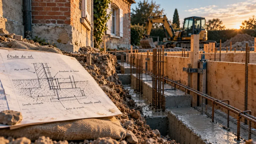 Fondation d’extension de maison : le raccord à l’existant ne s’improvise pas
